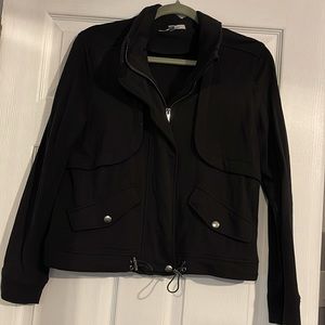 Grey & Gray black zip up sweatshirt like jacket